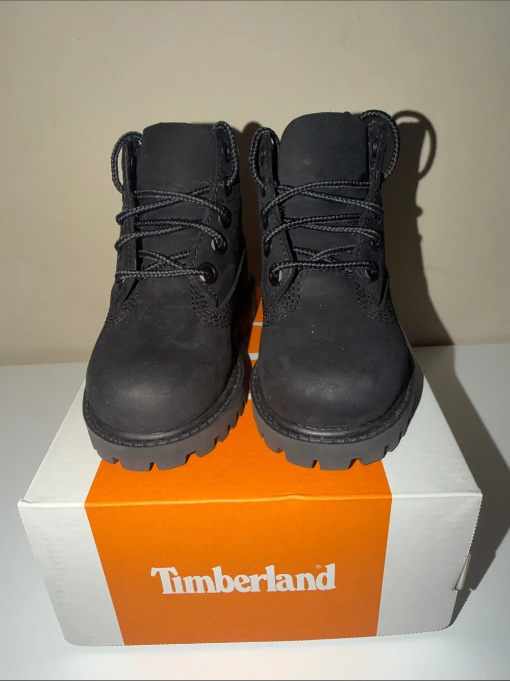 Timberland Kids Black Lace-Up Rugged Boots